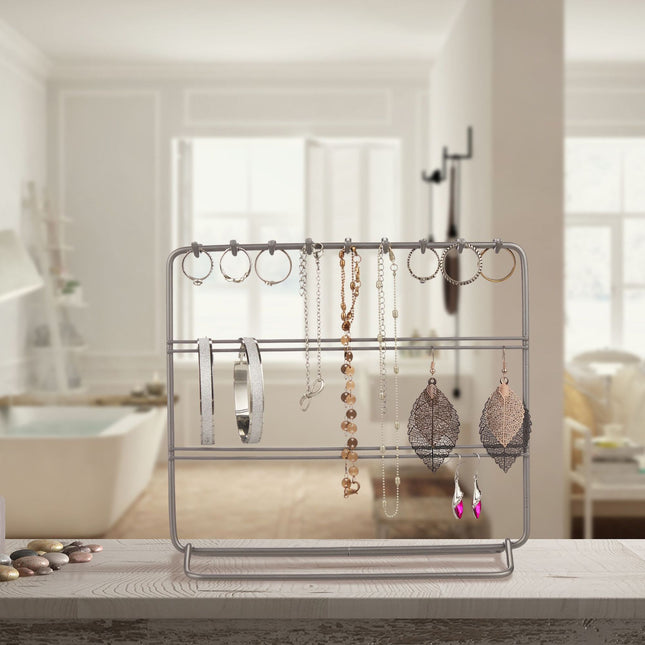 Présentoir à bijoux pour colliers et boucles d'oreilles