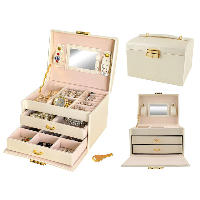 Schmuckschatulle/-etui - beige 