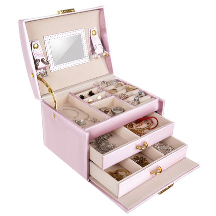 Coffret à bijoux - rose 