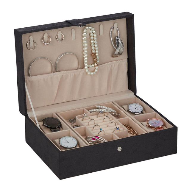 Boîte à bijoux aspect cuir