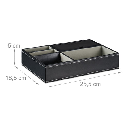 Compartiment à bijoux aspect cuir