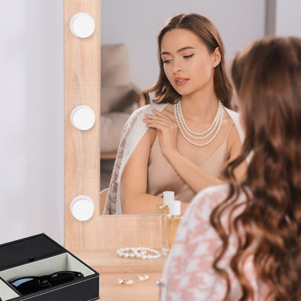 Compartiment à bijoux aspect cuir