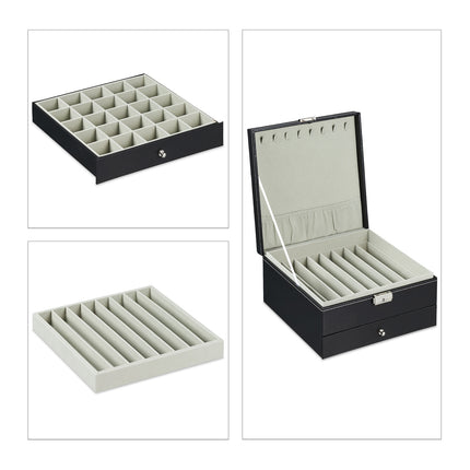 Rangement à bijoux à 3 niveaux
