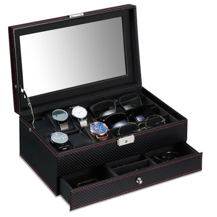 Jewelry storage with drawer