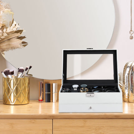 Jewelry storage with drawer