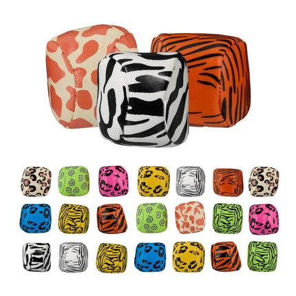 Balles de jonglage à motifs animaux, lot de 24