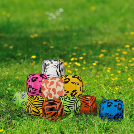 Balles de jonglage à motifs animaux, lot de 24