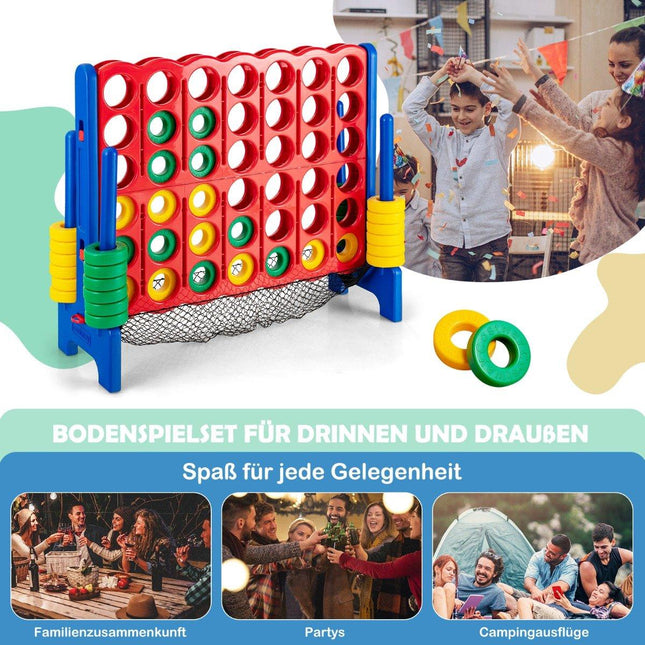 Jumbo 4er-Set 119 cm großes Vierer-Spiel für Kinder blau