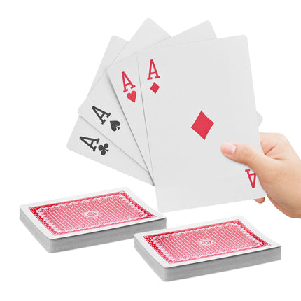 Jumbo playing cards 2 decks