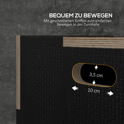 Plyometric Sprungbox - 3-in-1-Holzplattform mit Griffen