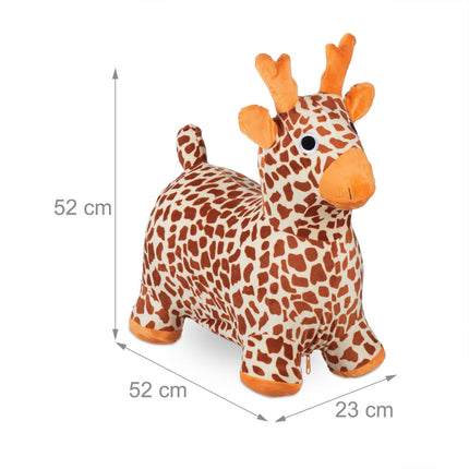 Hüpftier Giraffe mit Mütze