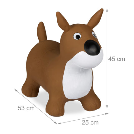 Chien sauteur en marron
