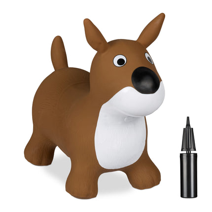 Chien sauteur en marron