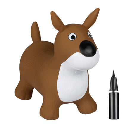 Chien sauteur en marron