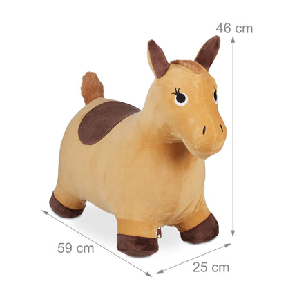 Jumping horse with cap