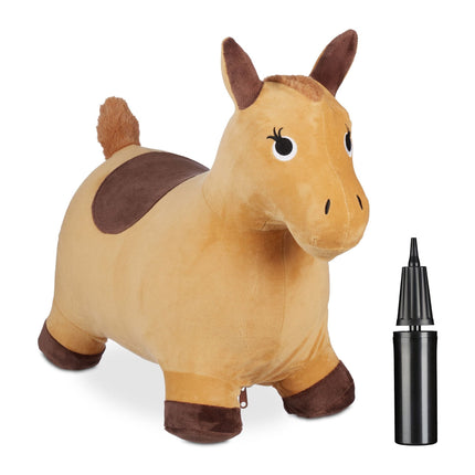 Jumping horse with cap