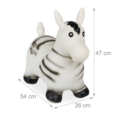 Springendes Zebra