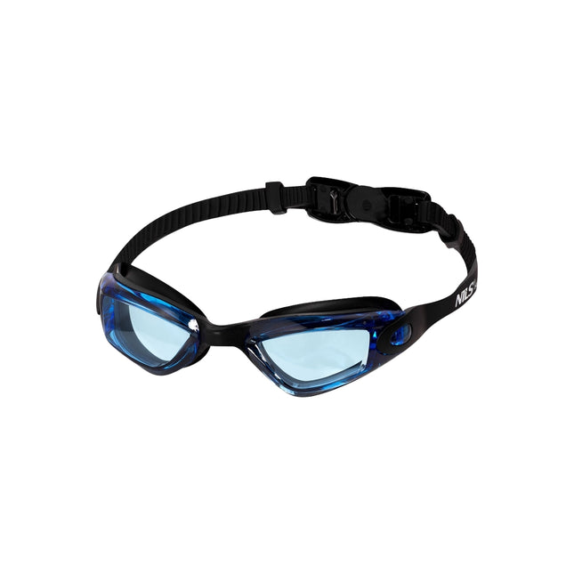 Schwimmbrille für Kinder, Schwarz/Blau, Antibeschlaggläser
