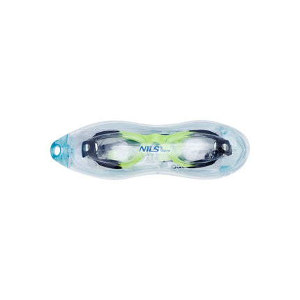 Junior Schwimmbrille, Schwarz/Grün, Antibeschlaggläser