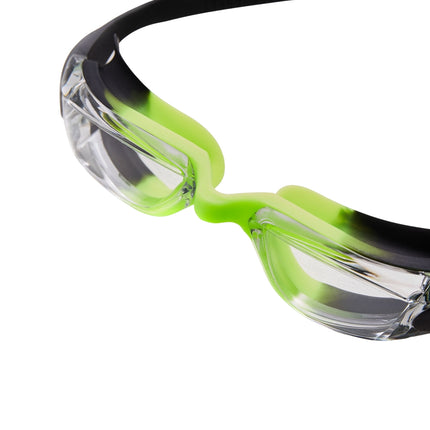 Junior Schwimmbrille, Schwarz/Grün, Antibeschlaggläser