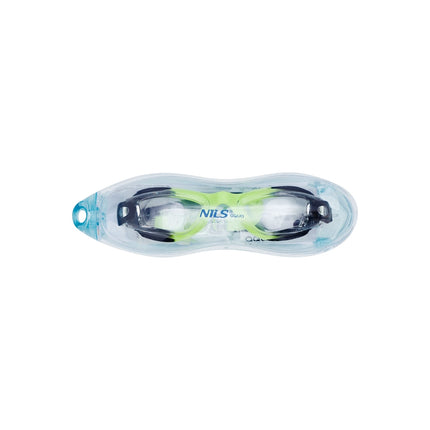 Junior Schwimmbrille, Schwarz/Grün, Antibeschlaggläser