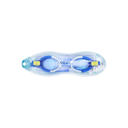 Junior Schwimmbrille, Blau, Antibeschlag, UV-Schutz