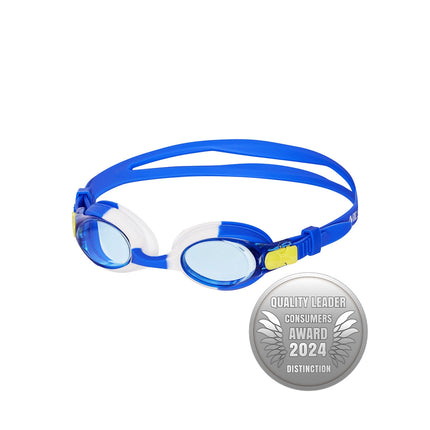 Junior Schwimmbrille, Blau, Antibeschlag, UV-Schutz