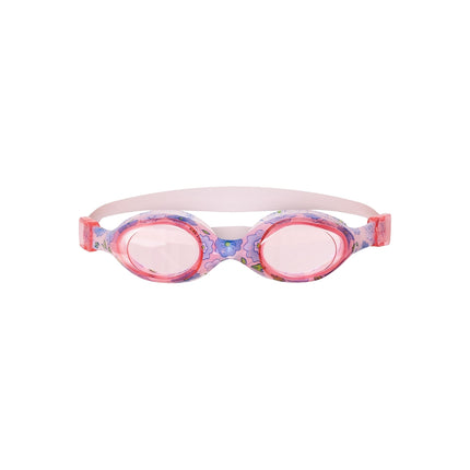 Schwimmbrille für Kinder, rosafarbenes Blumendesign