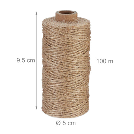 Jutekabel 1 mm x 100 m 6er Set