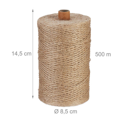 Jutekabel 1 mm x 500 m 2er Set