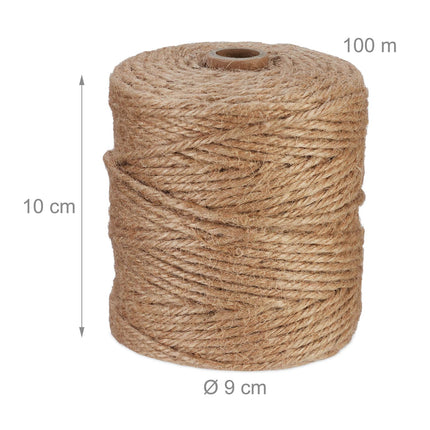 Jutekabel 3 mm x 100 m 3er Set