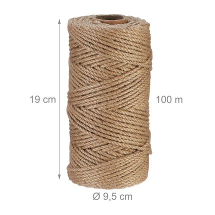 Jutekabel 4 mm x 100 m 2er Set