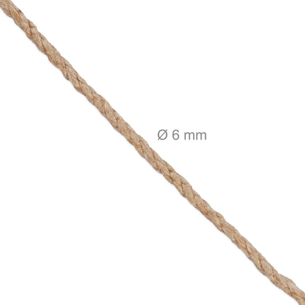Jutekabel 6 mm x 50 m 2er Set