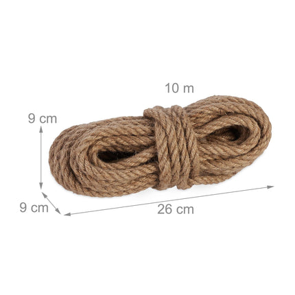 Jute rope 12 mm x 10 m set of 2