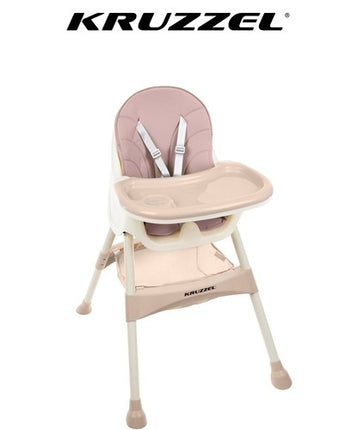KRUZZEL feeding chair - pink