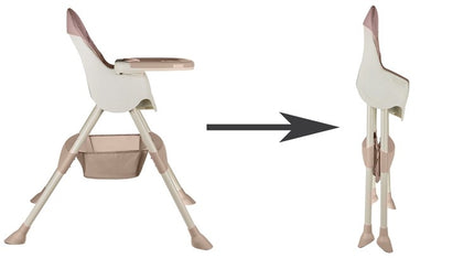 KRUZZEL feeding chair - pink