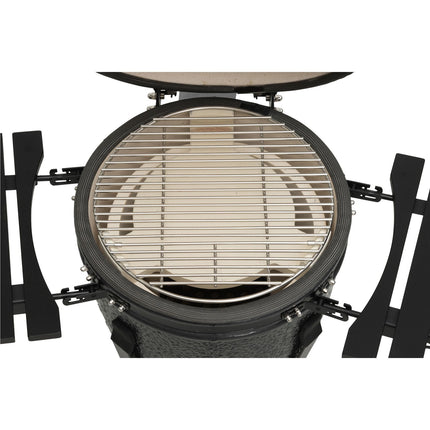 Kamado Keramik-Holzkohlegrill, 18 Zoll, Edelstahlrost