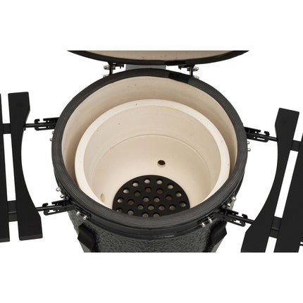 Kamado Keramik-Holzkohlegrill, 18 Zoll, Edelstahlrost