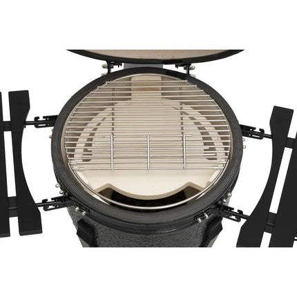 Kamado Keramik-Holzkohlegrill, 18 Zoll, Edelstahlrost