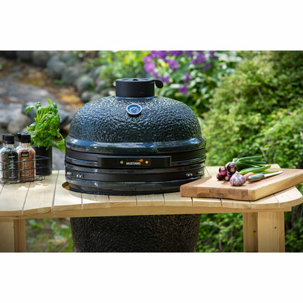 Kamado Ceramic Charcoal Grill, 47 cm Stainless Steel Grate