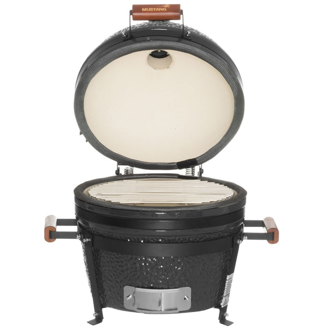 Kamado Holzkohlegrill, Keramik, 16 Zoll, Edelstahlrost