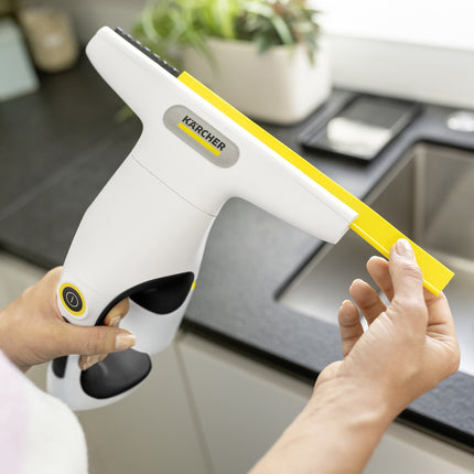 Karcher WV 1 Compact Care+ Window Vacuum with Spray Bottle, 25 Min Runtime