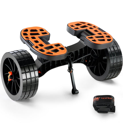 Kayak Cart 320 lb, Detachable, 10 in Solid Tires