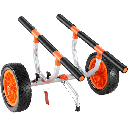 Kayak Cart, 450 lb Capacity, 12 in Solid Tires, Adjustable