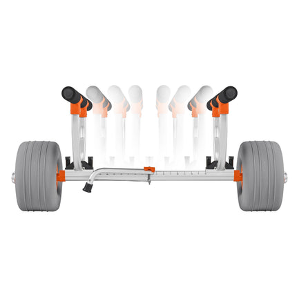 Kayak Cart Trolley, 350 lb Capacity, 12 in Inflatable Tires