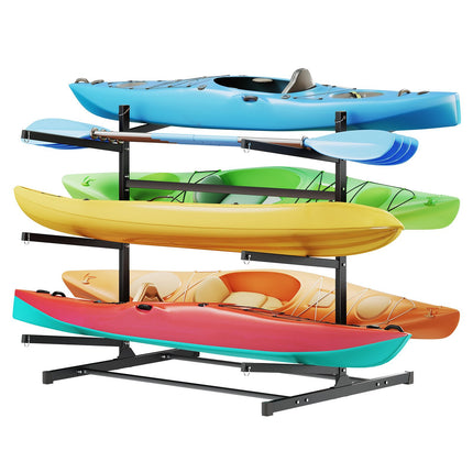Kayak Storage Rack for 6, 180 kg Freestanding Steel