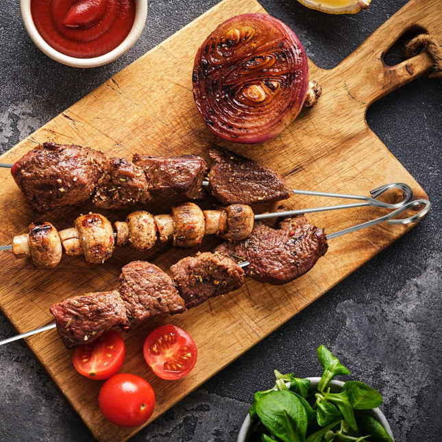 Schaschlikspieße aus Edelstahl, 30er-Pack
