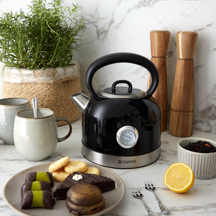 Wasserkocher Retro 1,7L VK401 Schwarz