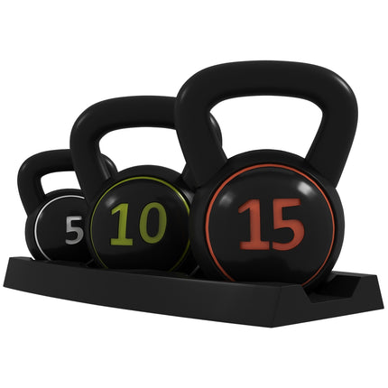 Kettlebell-Set, 2,2-6,8 kg, Gewichte für Krafttraining