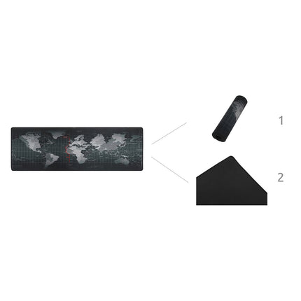 Keyboard mouse pad gray